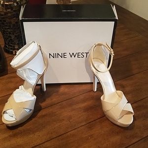 Nine West nude heels